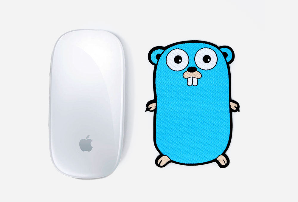 Golang Gopher Woven Patch