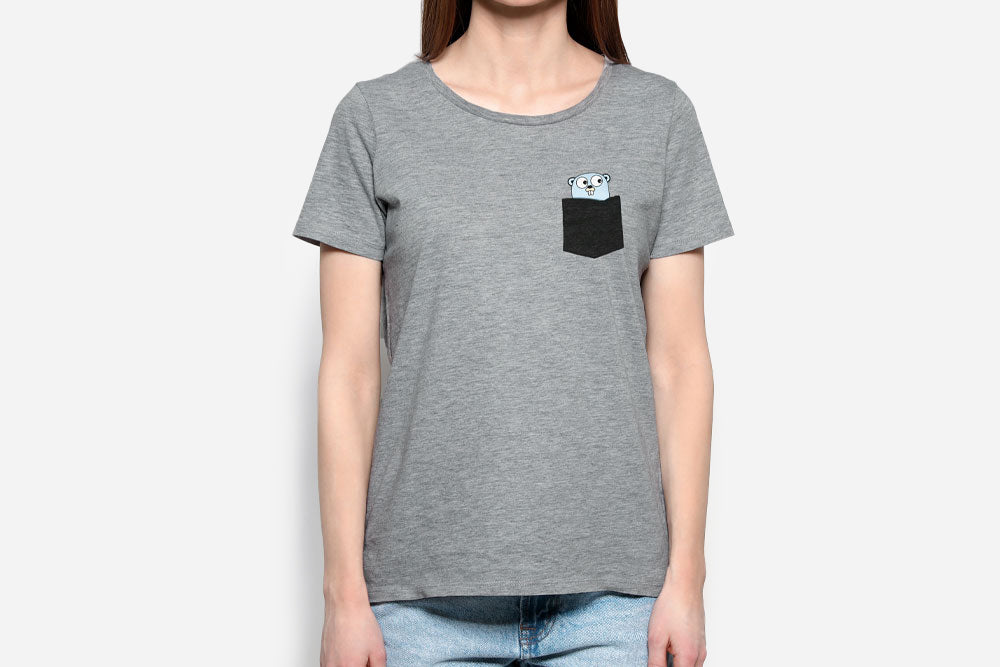 Women's Peek-A-Boo Gopher Pocket Tee
