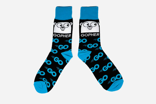Classic Golang Gopher Socks - Adult
